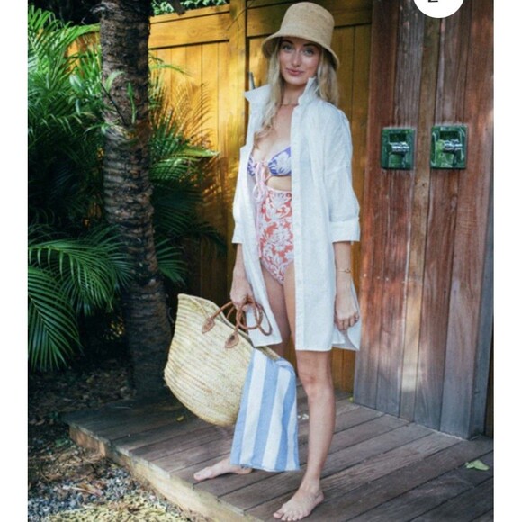 NWT Tuckernuck Pomander Place White Anne Coverup Dress Size XXL - Picture 2 of 13